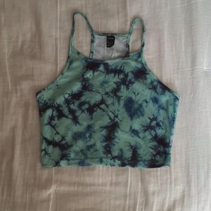 Tye dye cropped tank